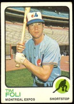 Montreal Expos Tim Foli 1973 Topps Baseball Card #19 vg/ex - £0.39 GBP