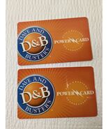 Vintage Dave and Busters Power Cards set 2 orange rechargeable reloadabl... - $297.16 MXN