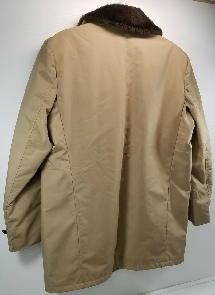 Vintage Fashion Tailored by Ramsgate Men's Tan Beige Coat Size 44 Item image 8