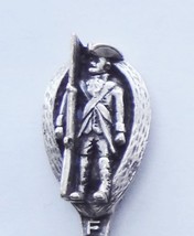 Collector Souvenir Spoon USA New York Fort Ticonderoga Soldier Cannon Bowl Gish - £15.97 GBP