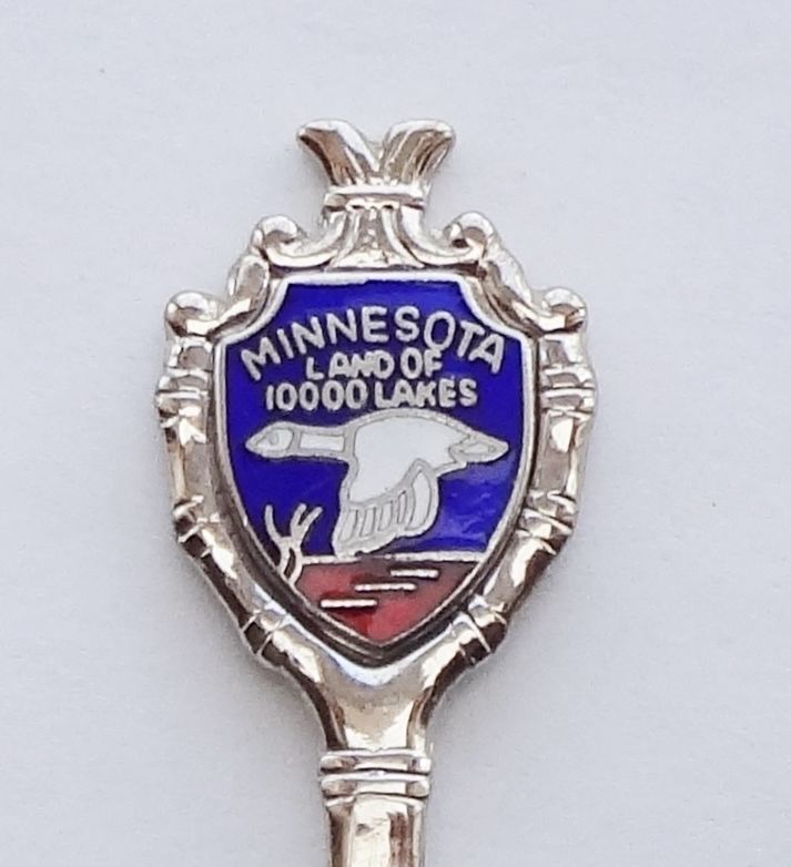 Primary image for Collector Souvenir Spoon USA Minnesota Land of 10000 Lakes Goose Shovel Deer