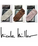 New Ladies Nicole Miller Premium Leather Golf Glove. White, Pink, Brown.... - £14.76 GBP