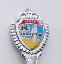 Collector Souvenir Spoon USA Hawaii The 50th State Hula Girl Palm Tree Beach - £2.39 GBP