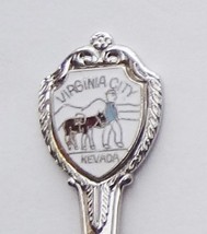 Collector Souvenir Spoon USA Nevada Virginia City Prospector Donkey Cloisonne - £2.35 GBP