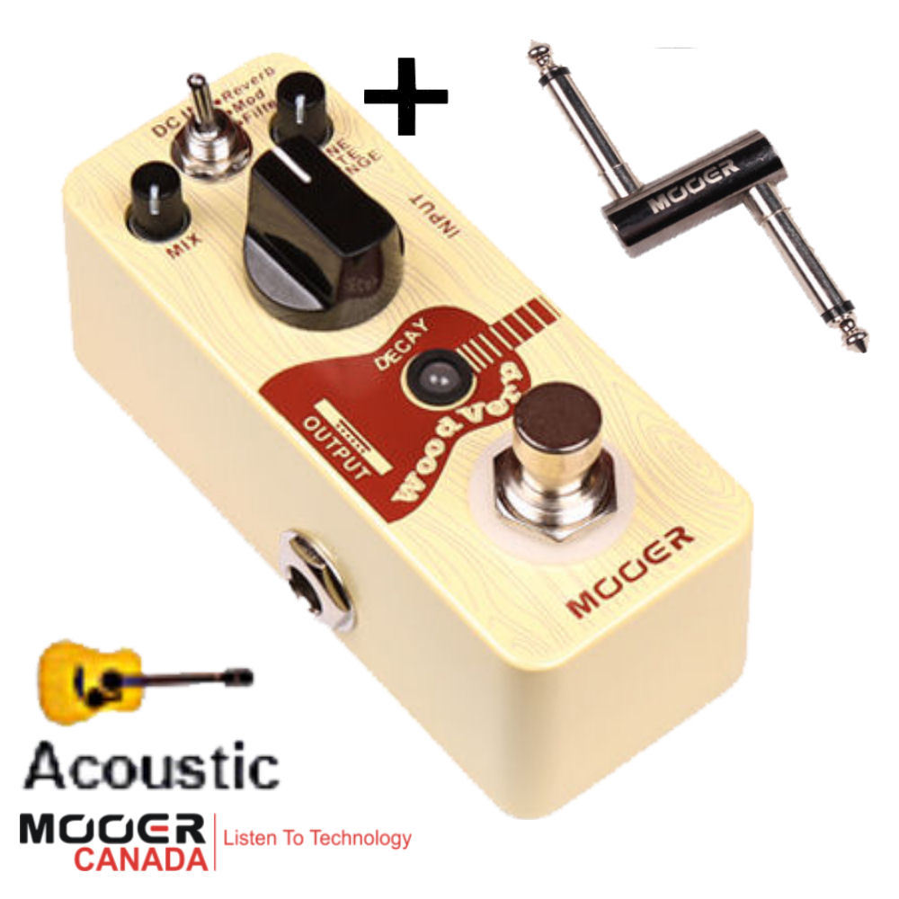 Mooer Wood Verb Acoustic Guitar Reverb + Mod + Filter FREE PC-Z connector NEW fr - $95.00