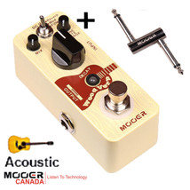 Mooer Wood Verb Acoustic Guitar Reverb + Mod + Filter FREE PC-Z connector NEW fr - £74.44 GBP