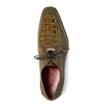 Merida Derby's Shoes Caiman and Lizard Lace Up Olive Green image 4