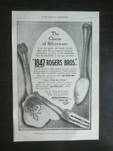 Vintage 1909 1847 Rogers Bros Silverware Full Page Original Ad - $6.64