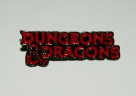 Dungeons &amp; Dragons Gaming Name Logo Metal Enamel Pin NEW UNUSED - £6.12 GBP
