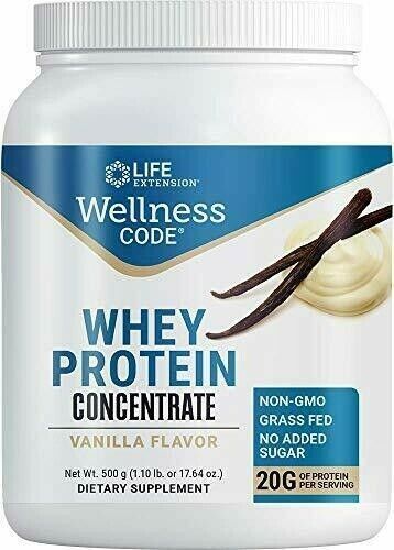 Wellness Code Whey Protein Concentrate (Vanilla), 500 Grams - $50.92