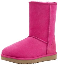 UGG Women&#39;s Classic Short II Boot Pink Berry Sheepskin Size 11 NEW w/ Bo... - $169.98