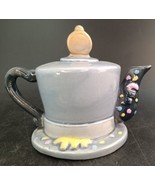 CERAMIC MINIATURE COLLECTOR TEAPOT January CRANBURY SQUARE &quot;Ring Out The... - £9.32 GBP