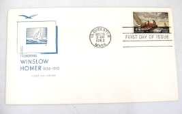 Winslow Homer FDC Farnam Cachet 1st Day Issue Gloucester MA 1962 - $1.87