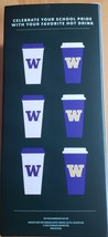 *Starbucks University of Washington Huskies (Dawgs) Reusable Hot Cups Set NEW - £37.23 GBP