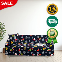 Anyhouz Sofa Cover Black Christmas Snowflakes Design Non Slip Stretchabl... - $1,091.01 MXN+