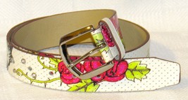 Relic Faux Leather Tiger Rose Heart Embellished Stud Rhinestone Belt - $14.99