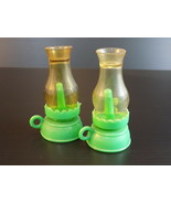 CUTE Vintage Plastic Tiny HURRICANE LAMPS Adorable Little Toy Oil Lamps ... - $16.23 CAD