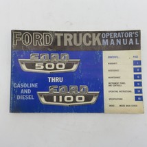 1965 Ford Truck 500 - 1100 Operator&#39;s Manual Gasoline Diesel Original - £10.69 GBP