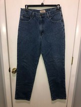 Vintage L.L. Bean Classic Fit Denim Blue Jeans 34X32 Actual Waist 33&quot; Co... - £15.56 GBP