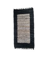 Premium Leather Fireplace Hearth Rug - Durable &amp; Fireproof Floor Mat Lea... - €164,02 EUR