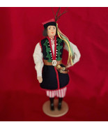 Vintage Polish Dancing Man Lalki Regionalne Doll 7.5&quot; Handmade in Krakow - $224.48 MXN