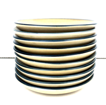Vintage Pfaltzgraff FOLK ART Saucers 6&quot; Plates Set of 10 Stoneware Made in USA - £34.71 GBP