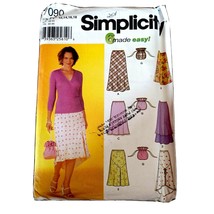 Simplicity 7090 Misses Sewing Pattern For Skirts &amp; Purses Size PP 12-18 ... - $4.90