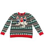 Blizzard Bay 3 Sharks Carolers Christmas Ugly Sweater Holiday Fair Isle ... - €19,54 EUR