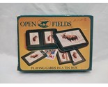 Enesco 1987 Open Fields Moose/Deer Playing Card Decks In A Tin Box Sealed - $35.63