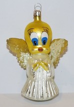 Darling Christopher Radko Glass Little Angel Tweety Christmas Ornament - £35.59 GBP
