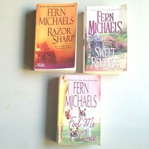 Lot of 3 Fern Michaels PB Books RAZOR SHARP,  Fool Me Once, Sweet Revenge  - £9.48 GBP