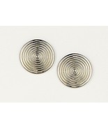 JenniferLovey Women Gold Plated Stud Earrings Tribal Statement Circle Disks - $46.85