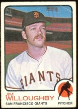 San Francisco Giants Jim Willoughby 1973 Topps Baseball Card #79 vg - £0.39 GBP