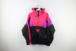 Vintage 90s USA Olympics Womens Large Spell Out Ripstop Hooded Anorak Ja... - $831.34 MXN