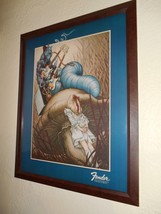 Vintage Fender Guitar Fairytale Poster Alice Caterpillar 1975 Wolfe - $1,000.00