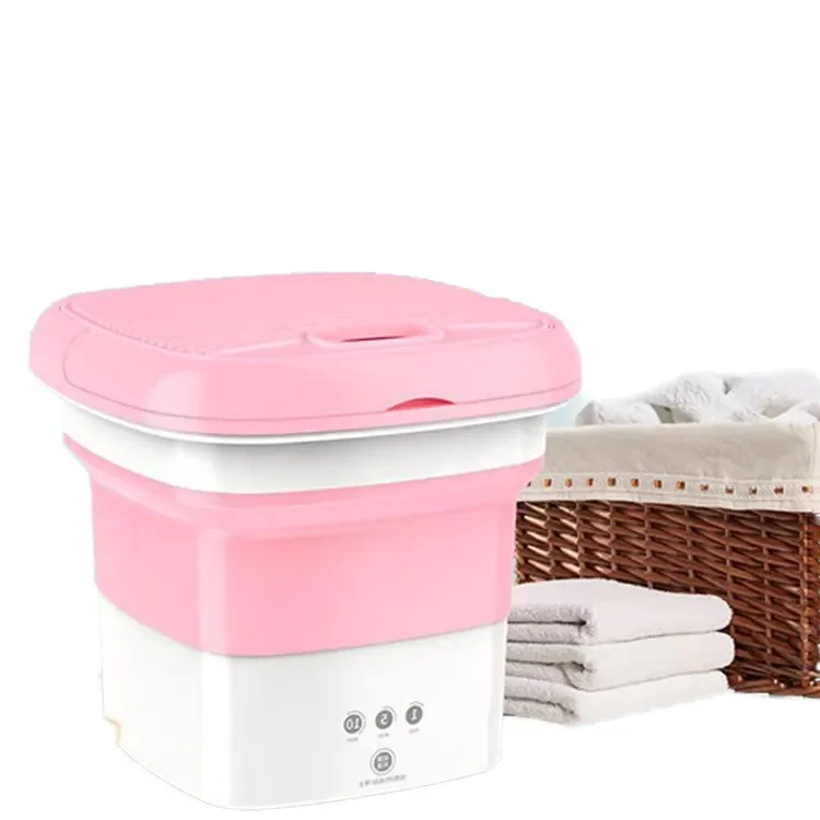 Home Bathroom Travel Ultrasonic Single Tub Foldable Mini Portable Washer - $110.64