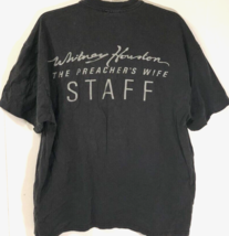$175 Whitney Houston Japan Tour Staff Preacher&#39;s Wife VTG 90s Black T-Shirt XL - £155.85 GBP