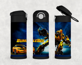 Personalized Transformers Bumblebee 12oz Kids Stainless Steel Tumbler - £17.48 GBP