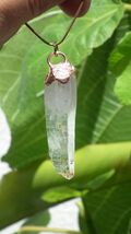 Uv reactive crystal pendant // Petroleum quartz // Terminated quartz - $33.49