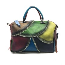 Johnature Leather Retro Women Handbag 2022 New Leisure Shoulder Bags First Layer - £94.28 GBP