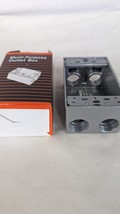 BWF Teddico Weatherproof Outlet Box 1-Gang Gray 5-Hole 3/4&quot;Hub B75-22V - $93.01 MXN