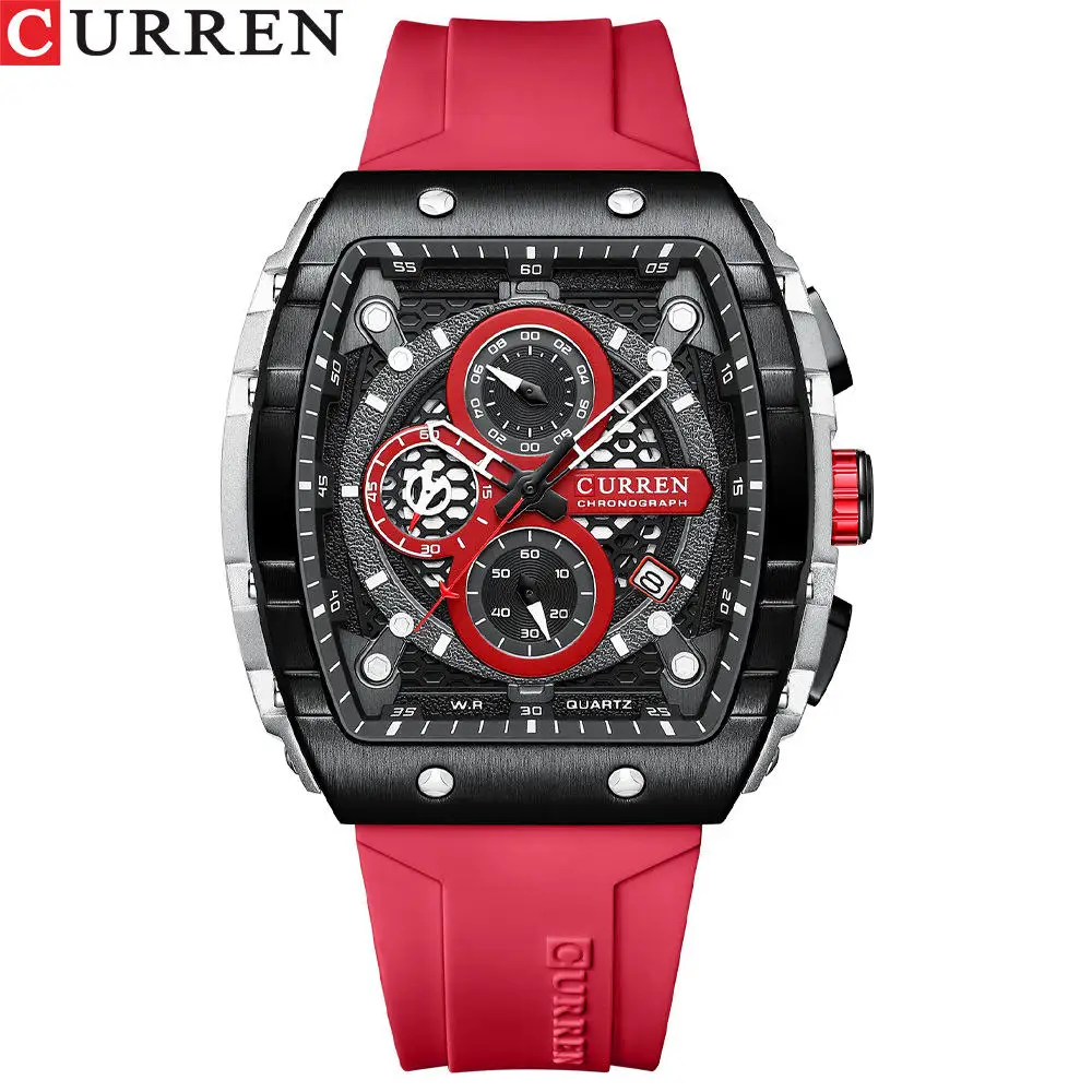 CURREN 8442 Men&#39;s Watches Top Luxury Brand Waterproof Sport Wrist Watch Chron 02 - £29.93 GBP
