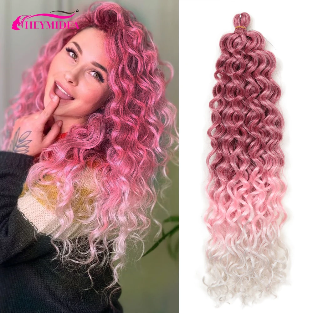 Synthetic Crochet Hair lolita Water Wave Curly Braids Hair Ombre Braiding Hair  - £4.49 GBP+