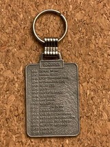 Vintage  CB Radio 10 Code Metal Cheat Sheet Key Fob Key Chain/Ring 10-4!! - £10.63 GBP