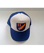 Blue mesh snapback trucker hat army air force style number 11 patch front - $19.75