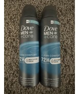 2 Cans Dove Men + Care Dry Spray Antiperspirant Clean Comfort 3.8 oz EXP... - €9,25 EUR