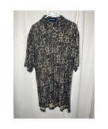 1990s Polo Ralph Lauren Paisley Country Club Old Money Linen Cotton Shirt XL - $28.00