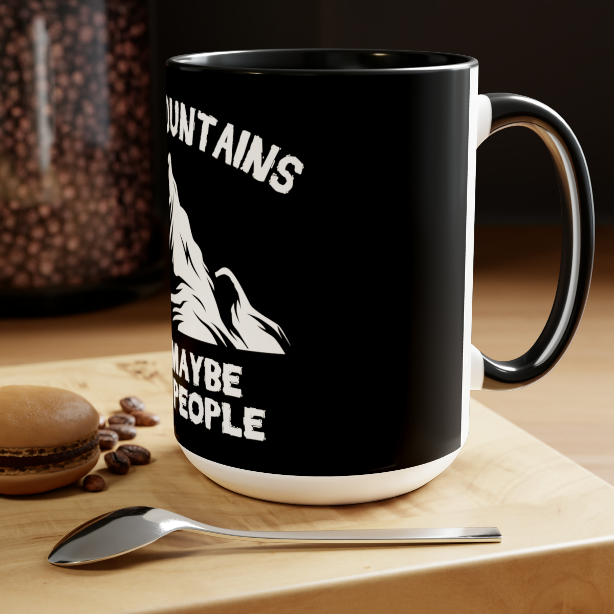 Two-Tone Coffee Mugs: 15oz of Stylish Caffeine Indulgence - $22.66