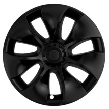 Fits 2020-2024 Tesla Model Y - 19&quot; Matte Black Replacement Hubcap / Wheel Cover - £39.17 GBP