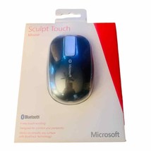 NEW Microsoft Sculpt Touch Wireless BlueTrack Mouse 6PL-00003 black blue... - £52.17 GBP